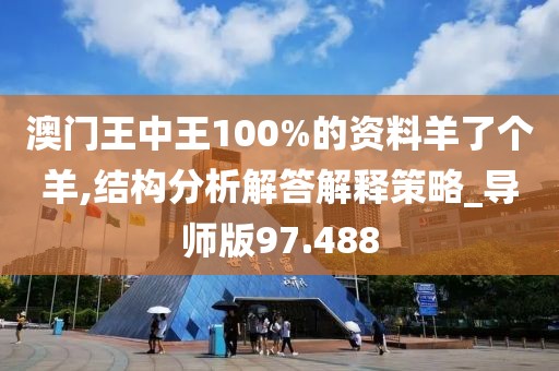 澳门王中王100%的资料羊了个羊,结构分析解答解释策略_导师版97.488