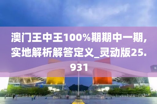 澳门王中王100%期期中一期,实地解析解答定义_灵动版25.931
