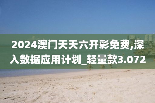 2024澳门天天六开彩免费,深入数据应用计划_轻量款3.072