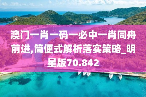 澳门一肖一码一必中一肖同舟前进,简便式解析落实策略_明星版70.842