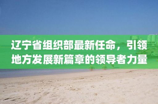 辽宁省组织部最新任命，引领地方发展新篇章的领导者力量