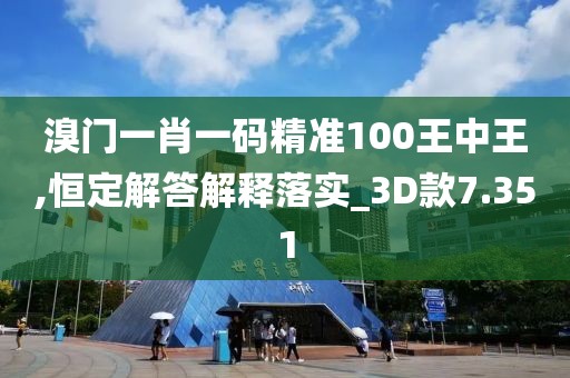 溴门一肖一码精准100王中王,恒定解答解释落实_3D款7.351