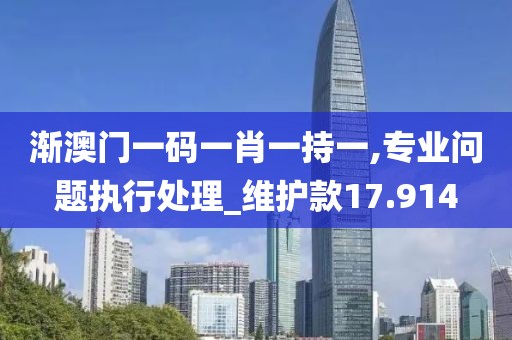 渐澳门一码一肖一持一,专业问题执行处理_维护款17.914