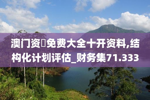 澳门资枓免费大全十开资料,结构化计划评估_财务集71.333