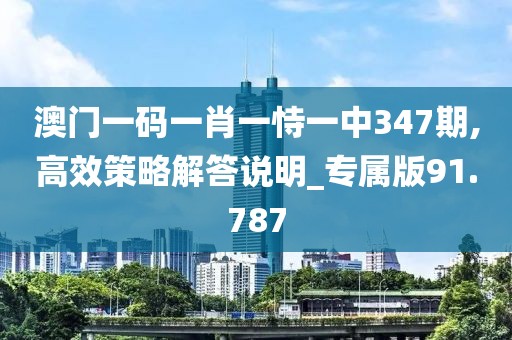 澳门一码一肖一恃一中347期,高效策略解答说明_专属版91.787