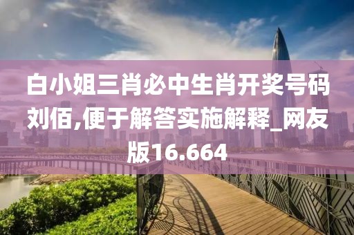 白小姐三肖必中生肖开奖号码刘佰,便于解答实施解释_网友版16.664