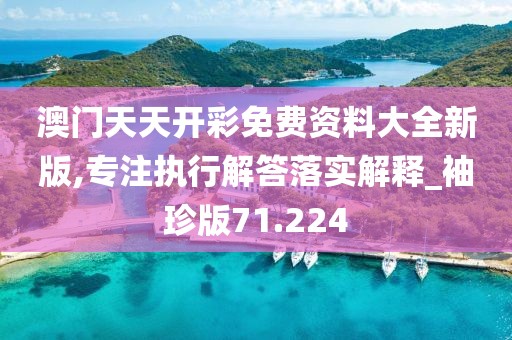澳门天天开彩免费资料大全新版,专注执行解答落实解释_袖珍版71.224