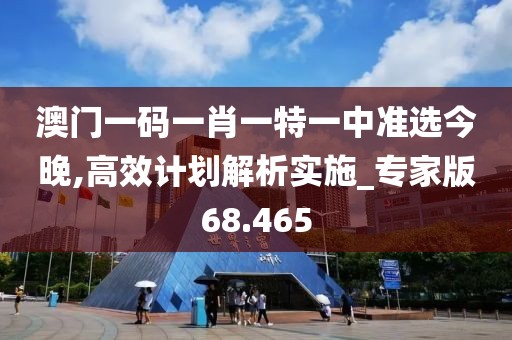 澳门一码一肖一特一中准选今晚,高效计划解析实施_专家版68.465