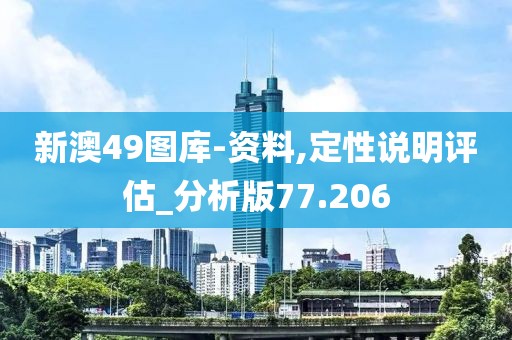 新澳49图库-资料,定性说明评估_分析版77.206