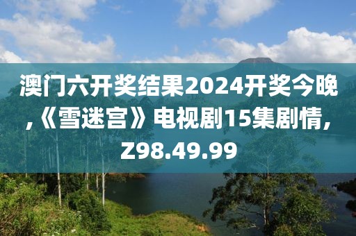 澳门六开奖结果2024开奖今晚,《雪迷宫》电视剧15集剧情,Z98.49.99