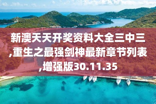 新澳天天开奖资料大全三中三,重生之最强剑神最新章节列表,增强版30.11.35