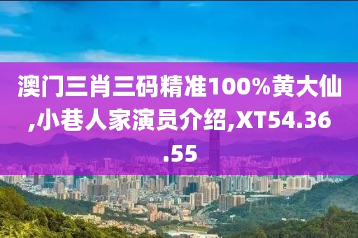 澳门三肖三码精准100%黄大仙,小巷人家演员介绍,XT54.36.55
