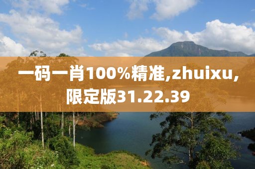 一码一肖100%精准,zhuixu,限定版31.22.39