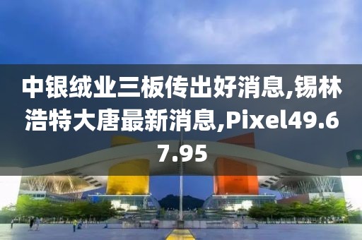 中银绒业三板传出好消息,锡林浩特大唐最新消息,Pixel49.67.95