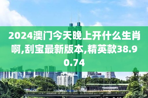 2024澳门今天晚上开什么生肖啊,刮宝最新版本,精英款38.90.74