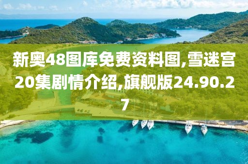 新奥48图库免费资料图,雪迷宫20集剧情介绍,旗舰版24.90.27