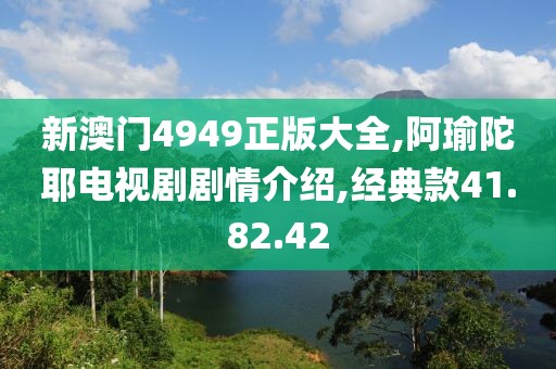 新澳门4949正版大全,阿瑜陀耶电视剧剧情介绍,经典款41.82.42