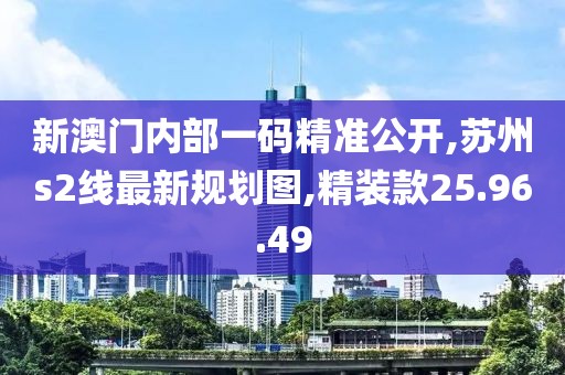 新澳门内部一码精准公开,苏州s2线最新规划图,精装款25.96.49
