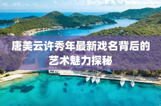 唐美云许秀年最新戏名背后的艺术魅力探秘
