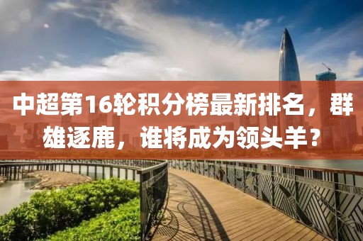 中超第16轮积分榜最新排名，群雄逐鹿，谁将成为领头羊？