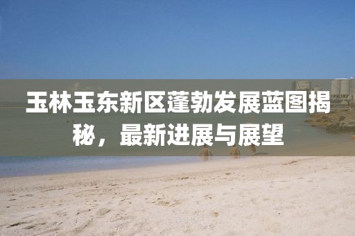 玉林玉东新区蓬勃发展蓝图揭秘，最新进展与展望