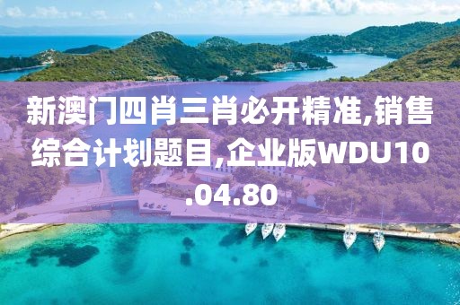 新澳门四肖三肖必开精准,销售综合计划题目,企业版WDU10.04.80