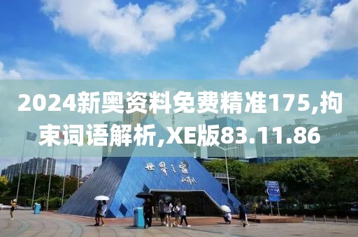2024新奥资料免费精准175,拘束词语解析,XE版83.11.86