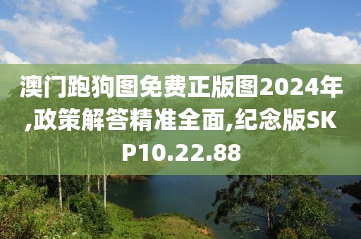 澳门跑狗图免费正版图2024年,政策解答精准全面,纪念版SKP10.22.88