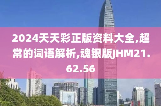 2024天天彩正版资料大全,超常的词语解析,魂银版JHM21.62.56