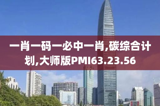 一肖一码一必中一肖,碳综合计划,大师版PMI63.23.56