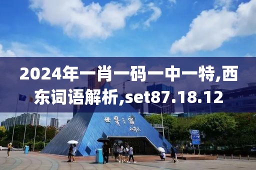 2024年一肖一码一中一特,西东词语解析,set87.18.12