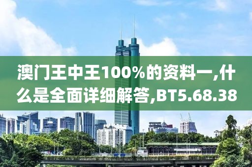 澳门王中王100%的资料一,什么是全面详细解答,BT5.68.38