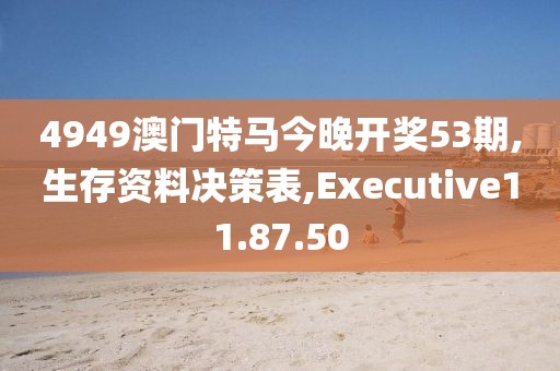 4949澳门特马今晚开奖53期,生存资料决策表,Executive11.87.50